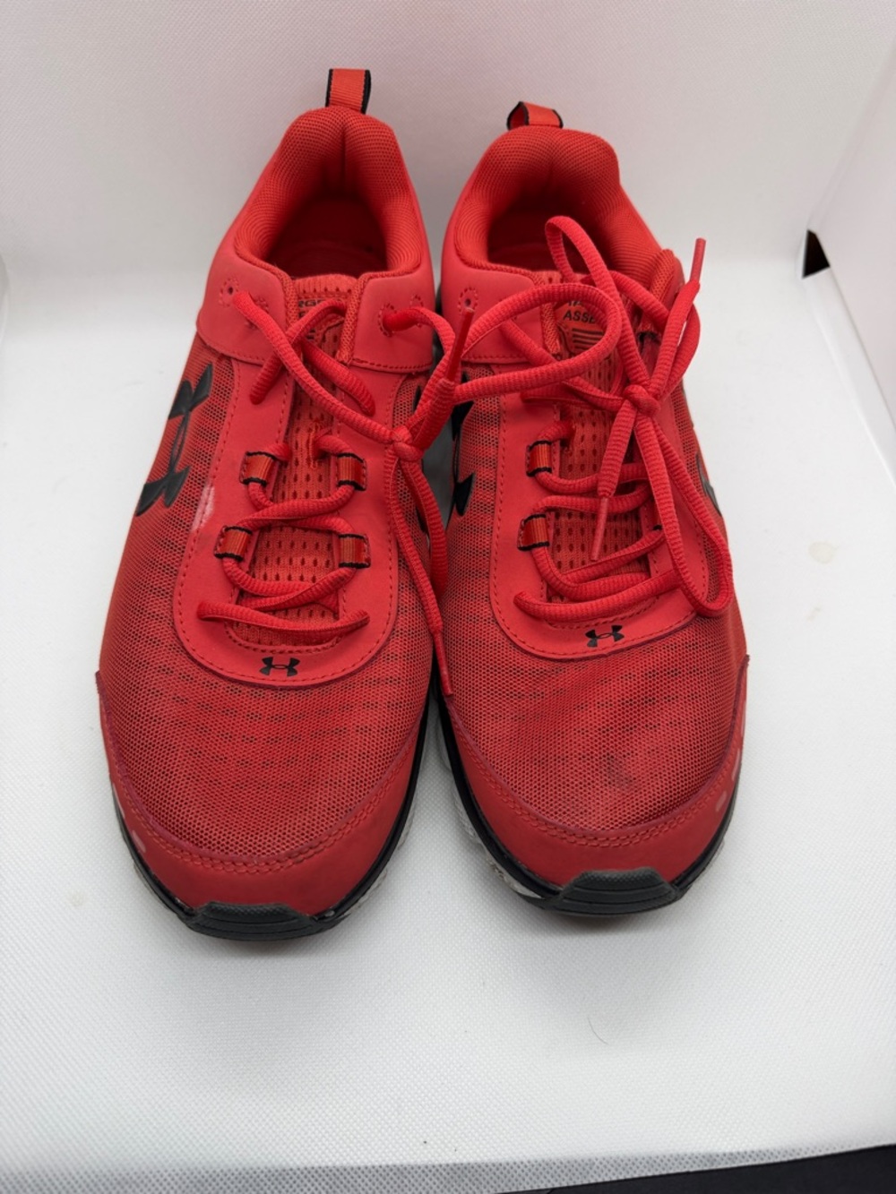 Under Armour Red and Black Charged Assert